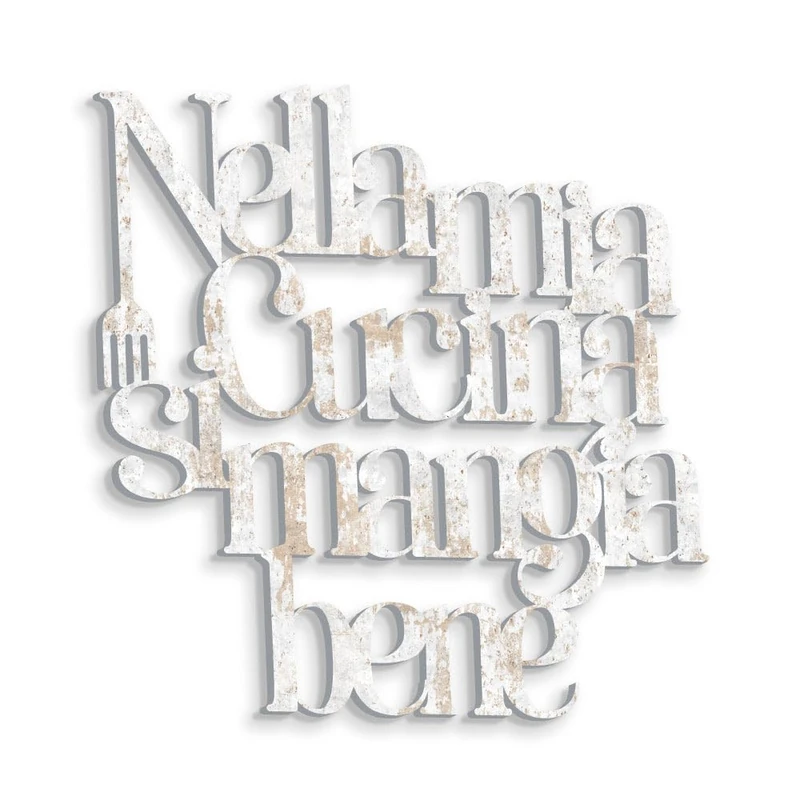 Declea Wooden Written to Hang in My Kitchen You Eat Well, Ideal for Kitchen - Home Decoration Kitchen Restaurants and Clubs, Decorative Written in Wood Handmade