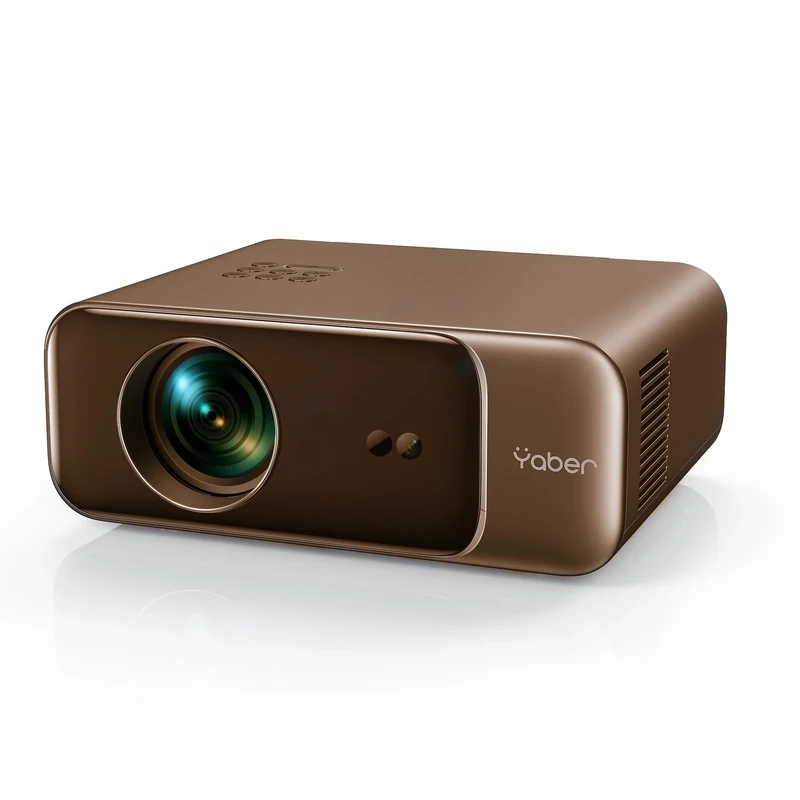 Auto Focus & Keystone 1080P HD Portable Projector, WiFi6 Bluetooth 5.2 Projectors, YABER Pro V9 Smart Projector, Home Cinema Projectors for Bedroom/Smartphone/TV Stick
