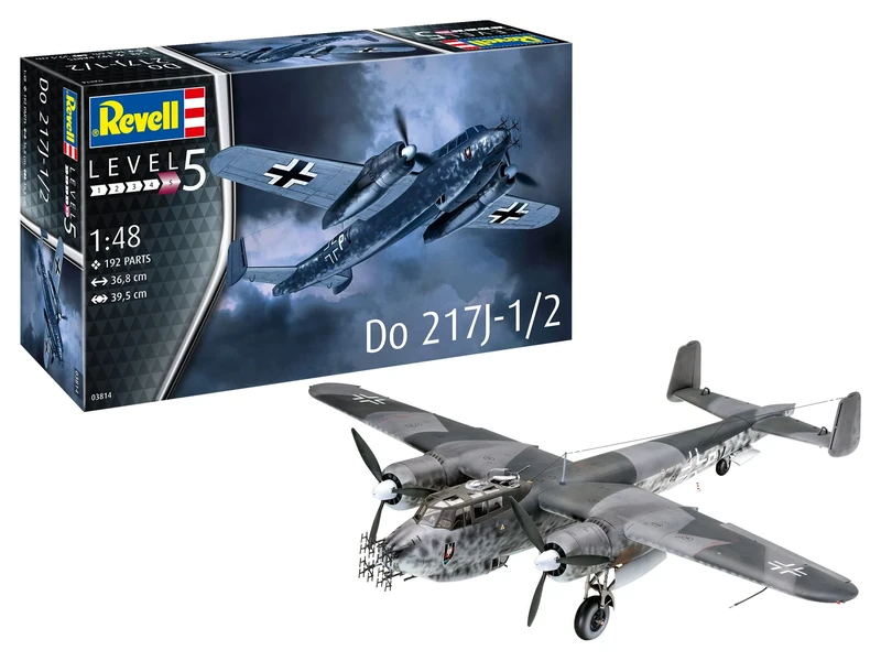 Revell 03814 Do 217J-1/2 1:48 Scale Unbuilt/Unpainted Plastic Model Kit