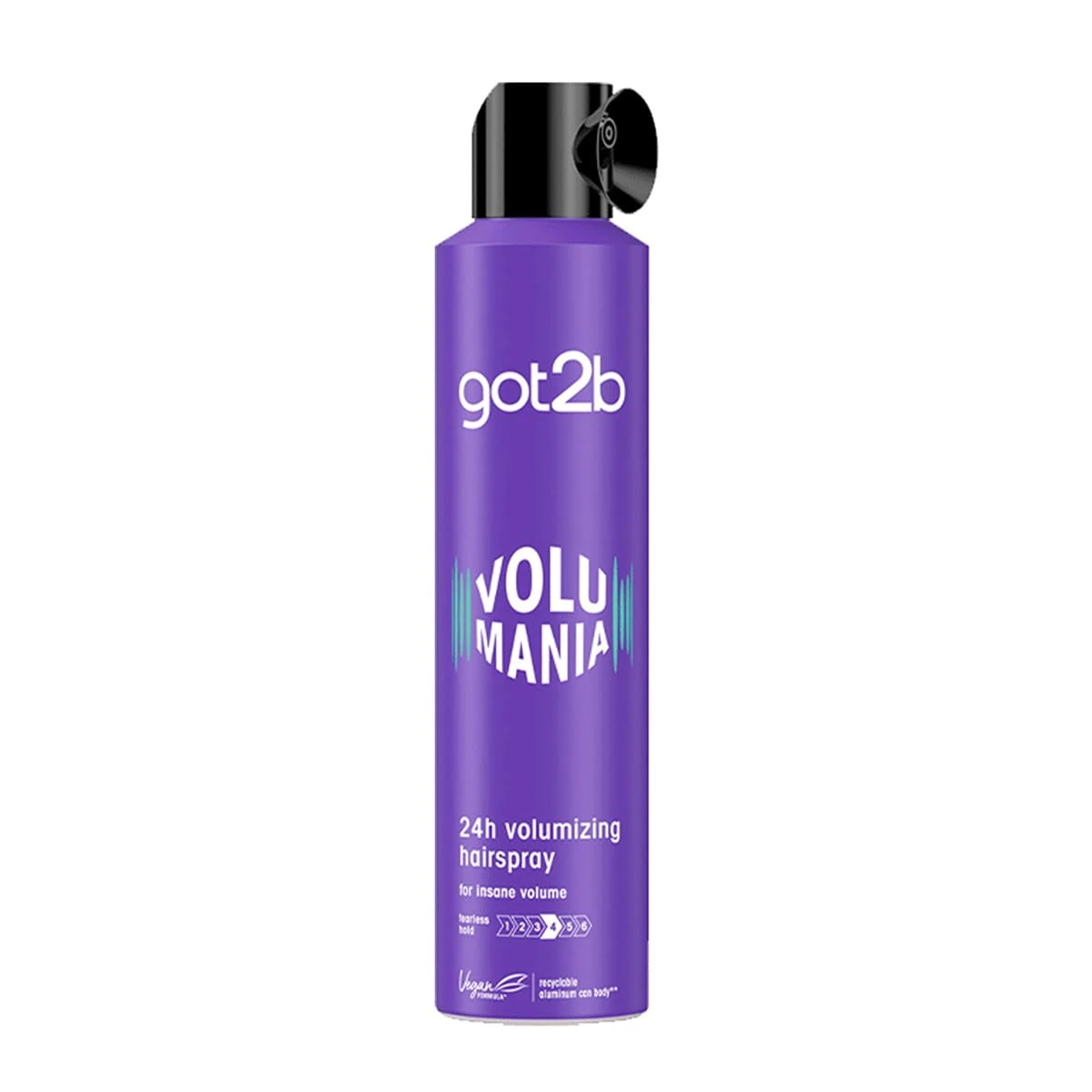 got2b Volumania 24h Volumising Hairspray 300 ml, Hair Styling Spray, Insane Volume, Fearless Hold Hair Spray, Vegan Formula