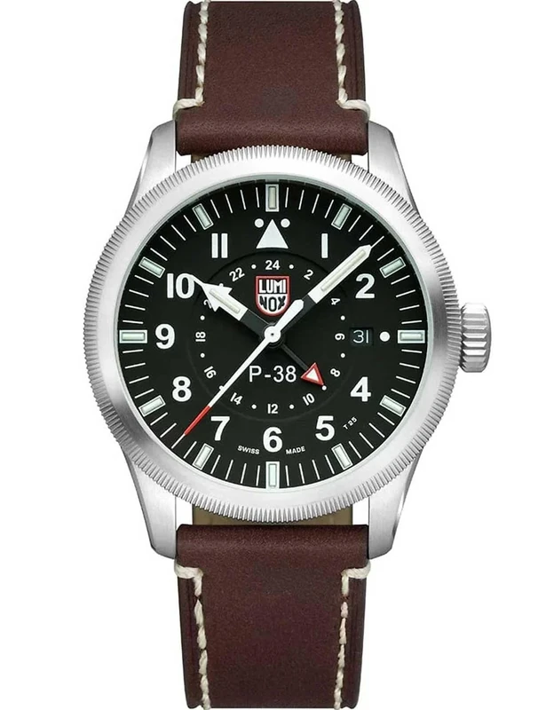 Luminox Men Analog Swiss Quartz Watch with Leather Strap XA.9521
