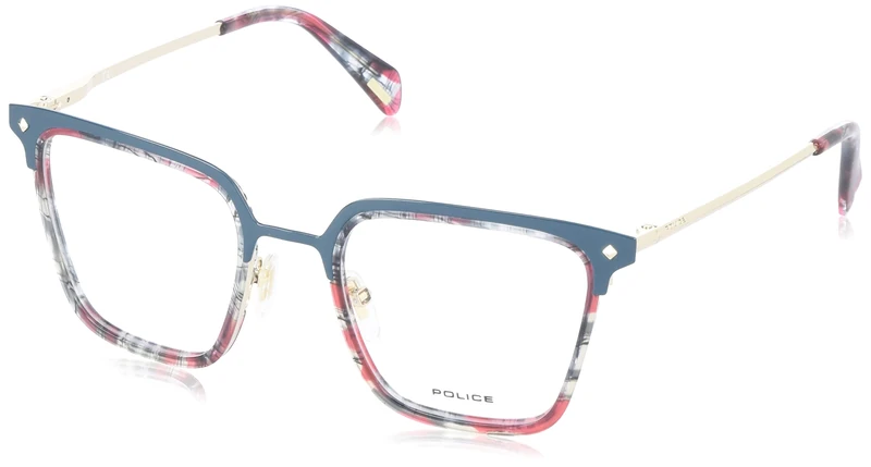 Police VPLG25 0376 Eyewear Unisex Acetate + Metal, Standard, 51