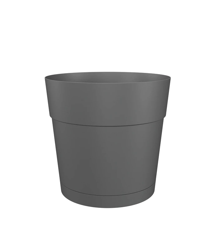 Artevasi Capri Wide Pot, Water Reserve, Plastic pot, Anthracite, 50cm