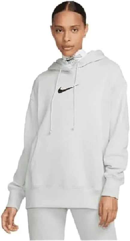 NIKE Phnx Hooded Sweatshirt Light Silver/Black M