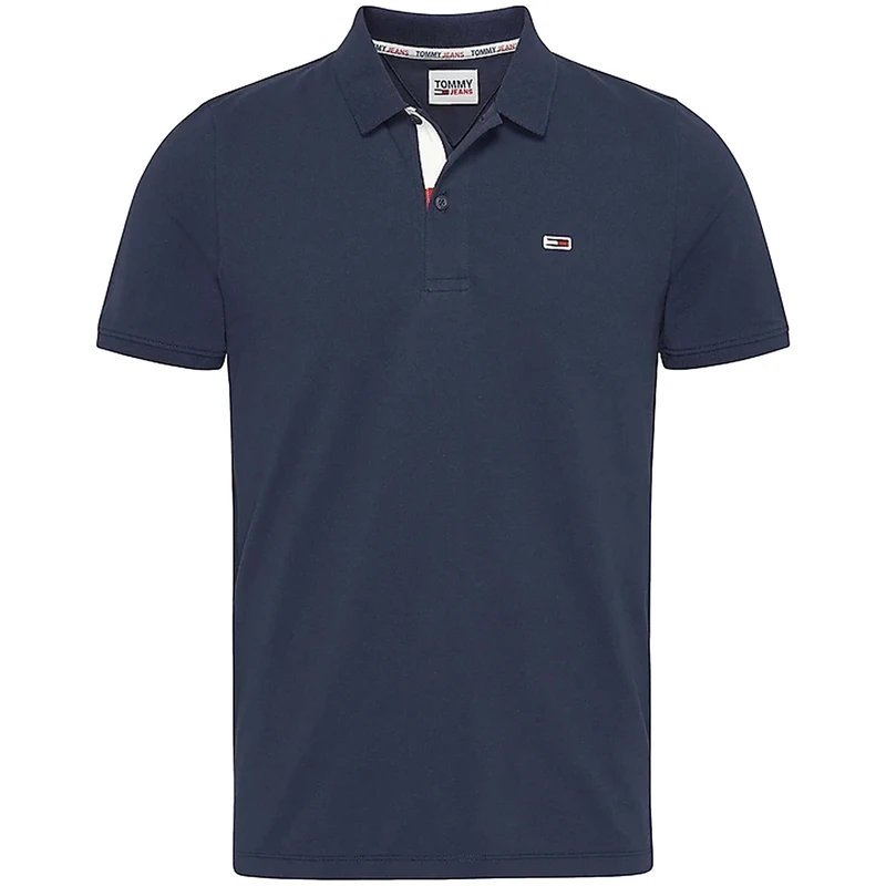 Tommy Jeans Men's Tjm Slim Placket Polo Dm0dm15370 S/S Polos, Twilight Navy, XS