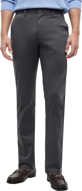 Tommy Hilfiger Men’s Core Bleecker 1985 Pima Cotton Chinos, Grey (Dark Ash), 40W/30L