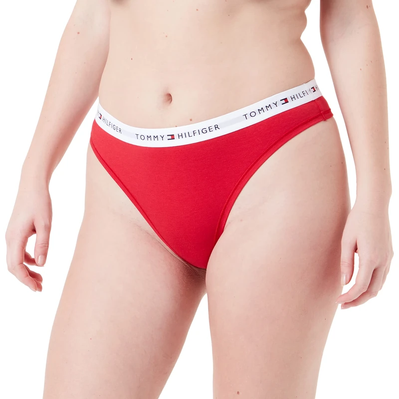 Tommy Hilfiger Women’s Thong, Red (Primary Red), XL