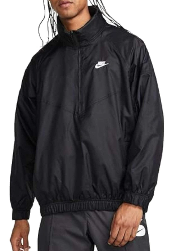 NIKE Anorak Jacket Black/White XXL