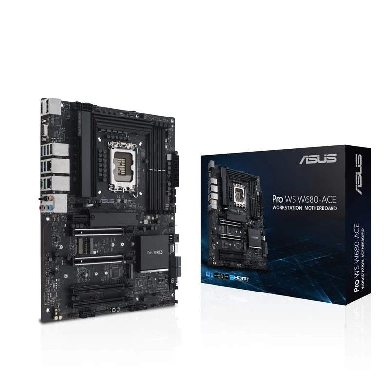 Asus PRO WS W680-ACE, Workstation, Intel W680, 1700, ATX, 4 DDR5, 2x 2.5G LAN, SlimSAS, PCIe5, 3x M.2
