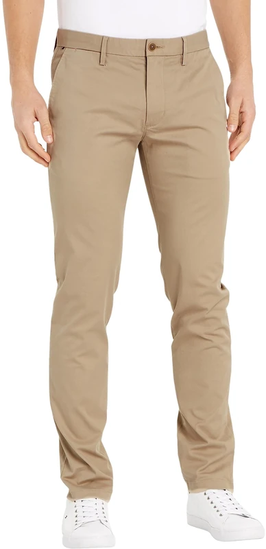 Tommy Hilfiger Men’s Core Bleecker 1985 Pima Cotton Chinos, Beige (Batique Khaki), 40W/36L