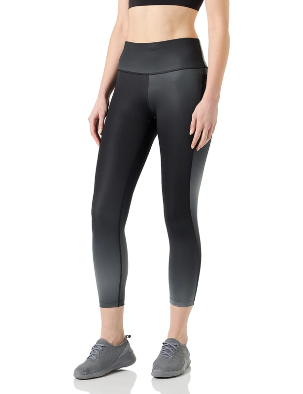 NIKE DX0950-010 W NK DF FST MR 7/8 TGHT SNL NV Pants Women's Black/Reflective SILV Size M