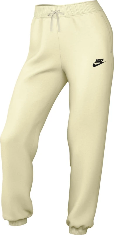 NIKE DQ5191-113 W NSW Club FLC MR Pant STD Pants Women's Coconut Milk/Black Size XS
