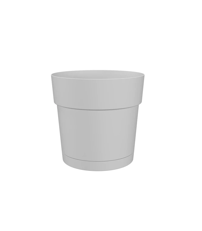 Artevasi Capri Wide Pot, Water Reserve, Plastic pot, White, 40cm