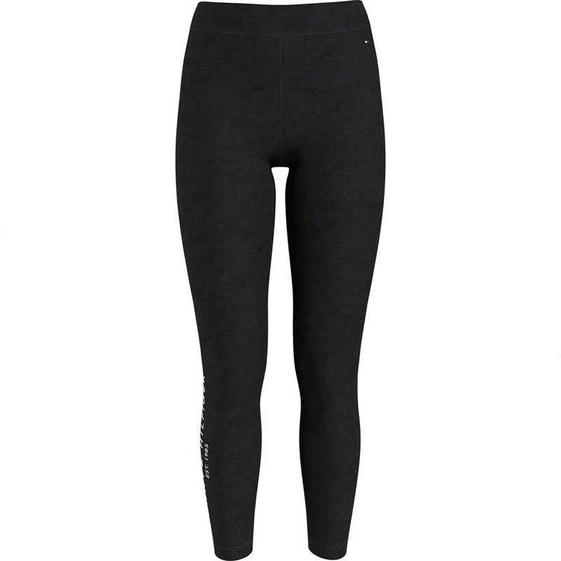 Tommy Hilfiger Women's Heritage Slim Hilfiger Legging Ww0ww37347 Leggings, Black (Black), S - Image 1