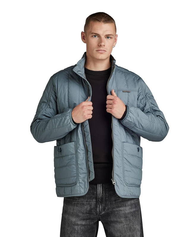 G-Star Men's Liner Overshirt, Grey (axis D23659-4481-5781), XL