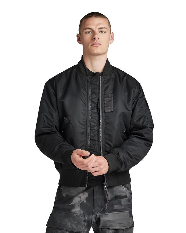 G-Star Men's G-A1 Bomber Jkt, Black (dk black D23624-C143-6484), XL