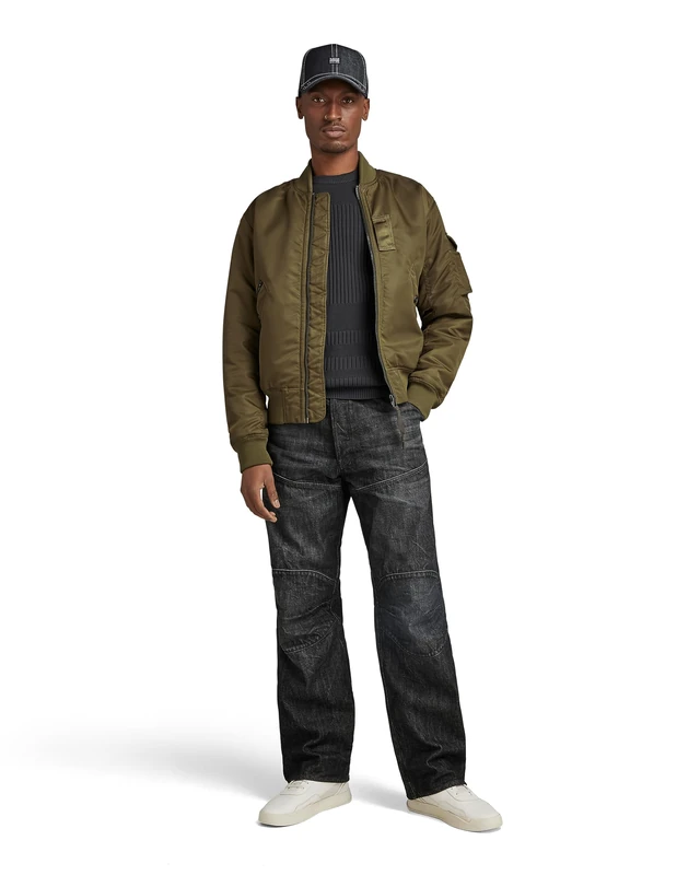 G-Star Men's G-A1 Bomber Jkt, Green (dark olive D23624-C143-C744), S