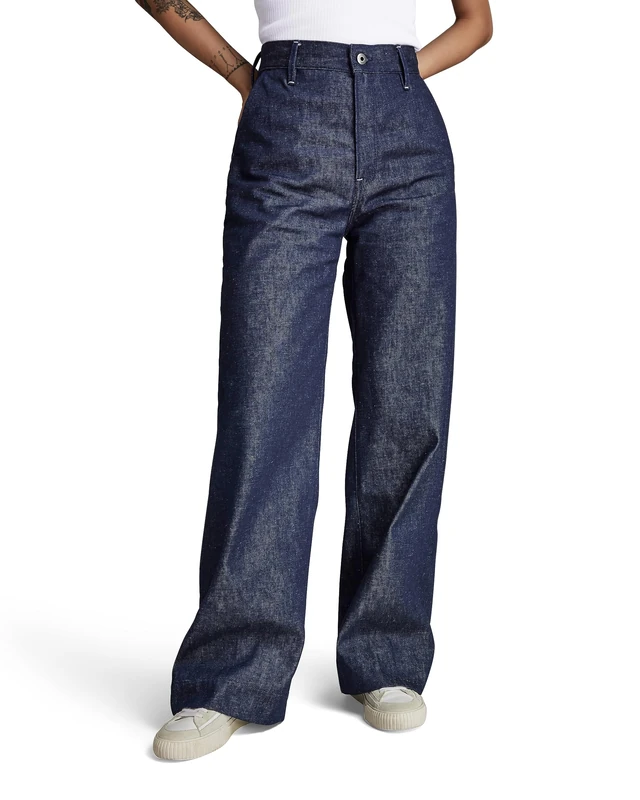 G-Star Women's Deck 2.0 Chino , Blue (raw denim D23945-D443-001), 27W / 32L