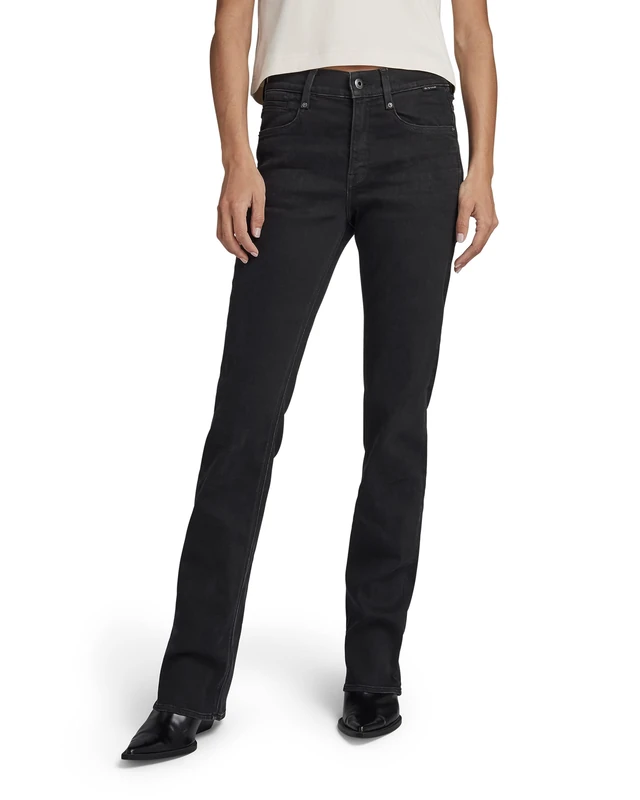 G-Star Women's Noxer Bootcut Jeans, Blue (worn in midnight black od D21437-A634-G117), 28W / 30L