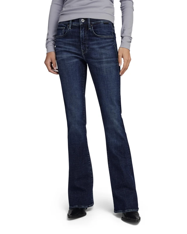 G-STAR 3301 Flare Jeans Skinny Flare Women's , Blue (Worn in Himalayan Blue D21290-c051-g122) , 26W / 32L
