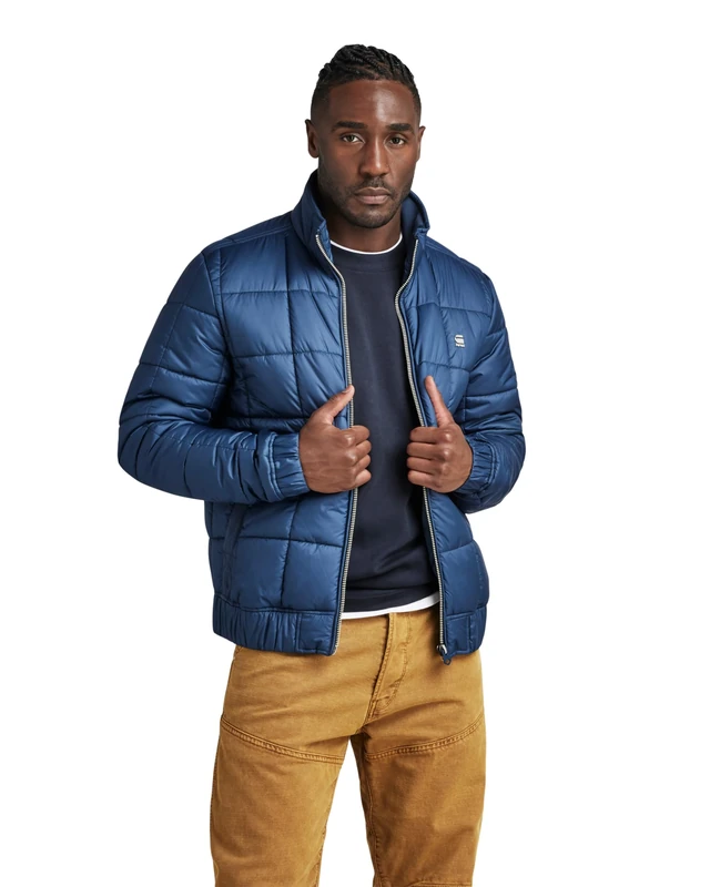 G-Star Men's Meefic quilted jkt, Blue (luna blue D23965-B958-C630), S