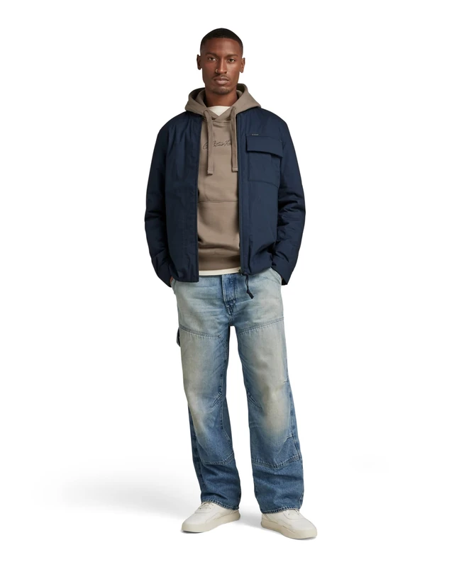 G-Star Men's Lofty Padded Overshirt, Blue (salute D23661-4481-C742), XXL