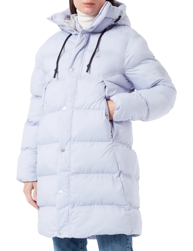 G-Star Women's Whistler Parka Puffer wmn, Grey (icelandic blue D23535-D199-G081), L