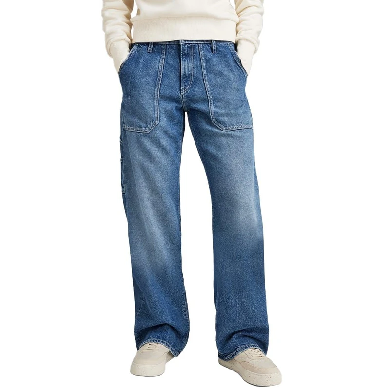 G-Star Women's Judee Carpenter Loose Jeans, Blue (faded blue pool D23590-D442-G121), 30W / 34L