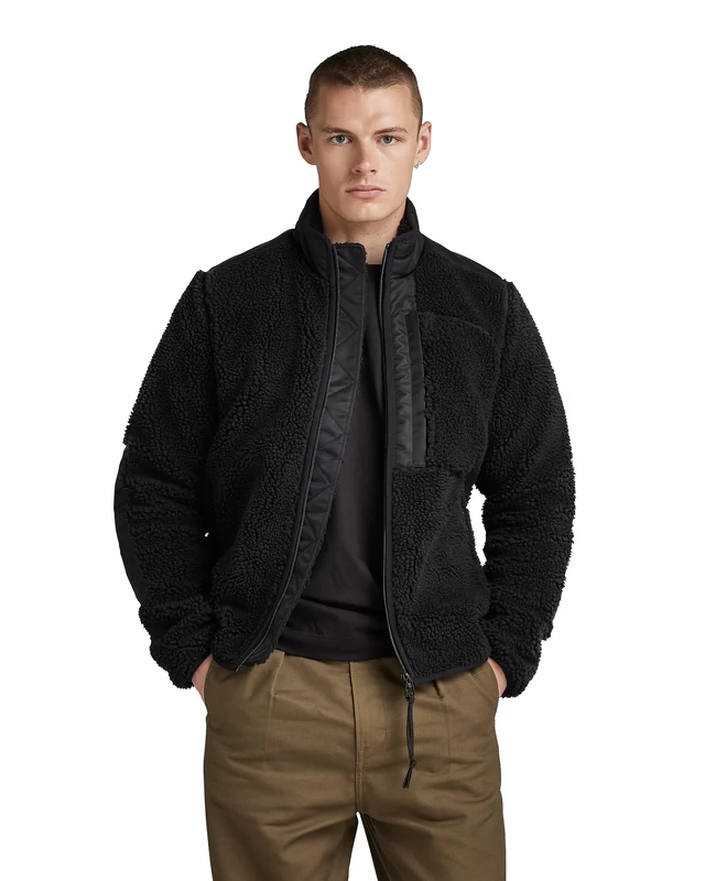 G-Star Men's Fleece jkt, Black (dk black D23614-D416-6484), M