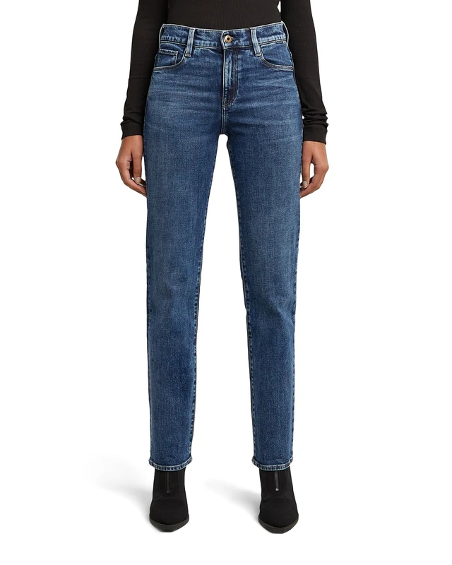 G-STAR Women's Strace Straight Jeans - Blue 26W / 32L