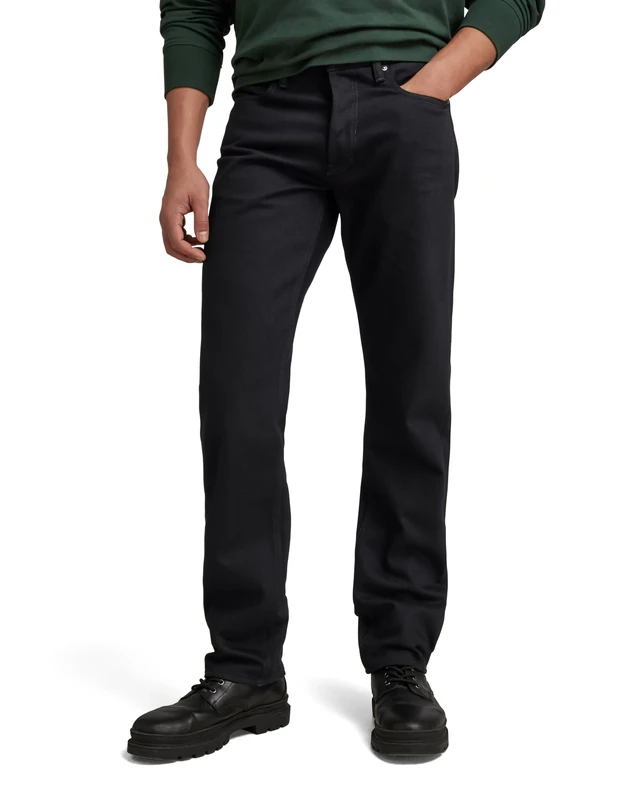 G-STAR Men's Mosa Straight Jeans, Black (pitch black D23692-B479-A810), 32W / 30L