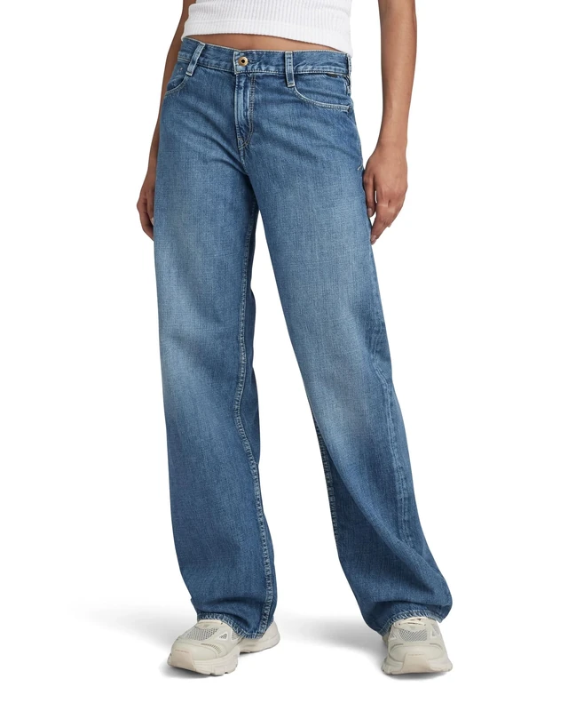 G-Star Women's Judee Loose Low Waist Jeans, Blue (faded waterfront D22889-D301-D895), 26W / 32L