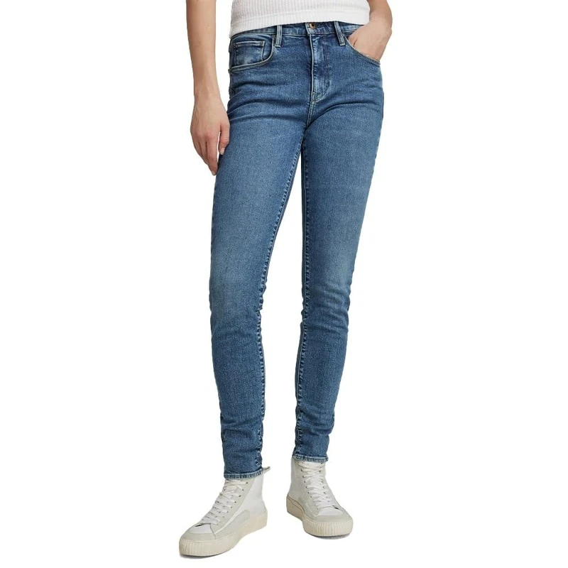 G-Star Women's 3301 Skinny Jeans, Blue (faded miami blue D05175-D188-G141), 28W / 34L