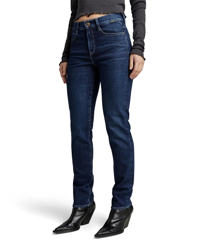 G-Star Women's Ace 2.0 Slim Straight Jeans, Blue (worn in aster blue D23638-C052-G115), 27W / 34L