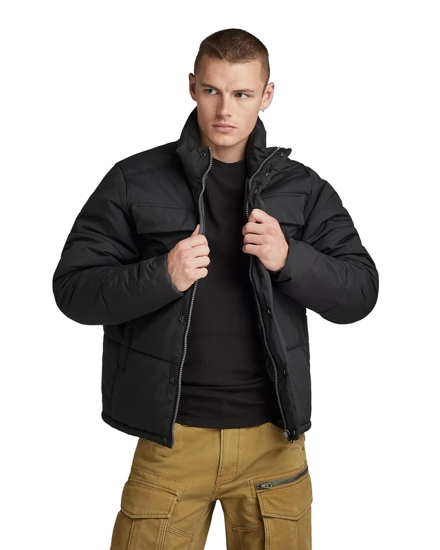 G-Star Men's Foundation Padded Jacket, Black (dk black D22886-D419-6484), L