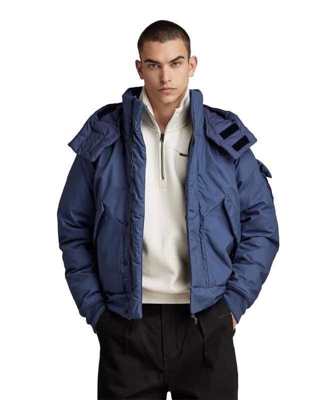 G-Star Men's Flight bomber puffer, Blue (rank blue D23644-D389-868), L