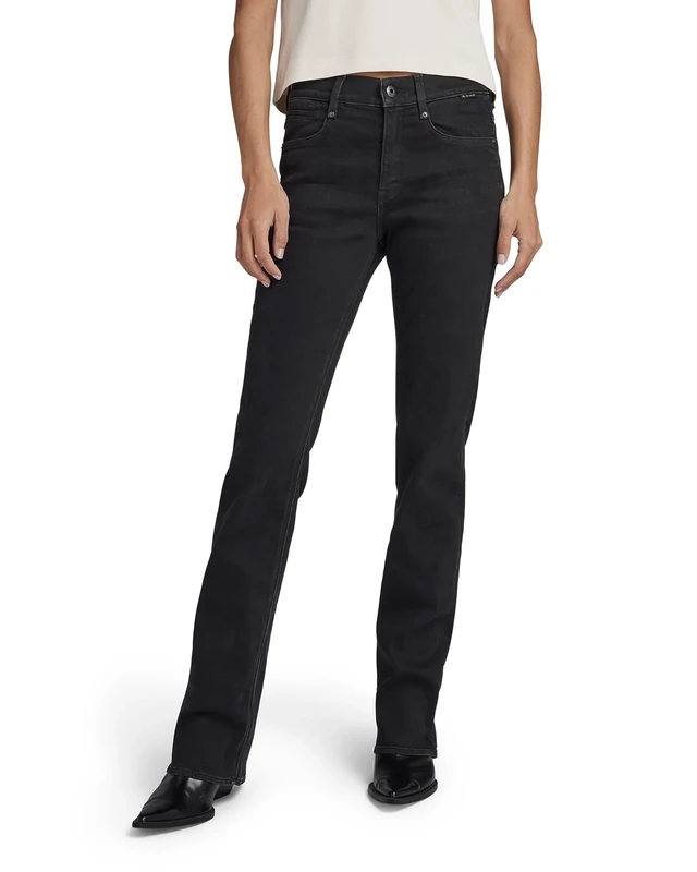 G-Star Women's Noxer Bootcut Jeans, Blue (worn in midnight black od D21437-A634-G117), 27W / 34L