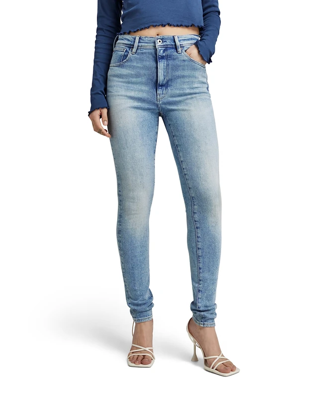 G-Star Women's Kafey Ultra High Skinny Jeans, Blue (vintage olympic blue D15578-D441-D905), 27W / 30L