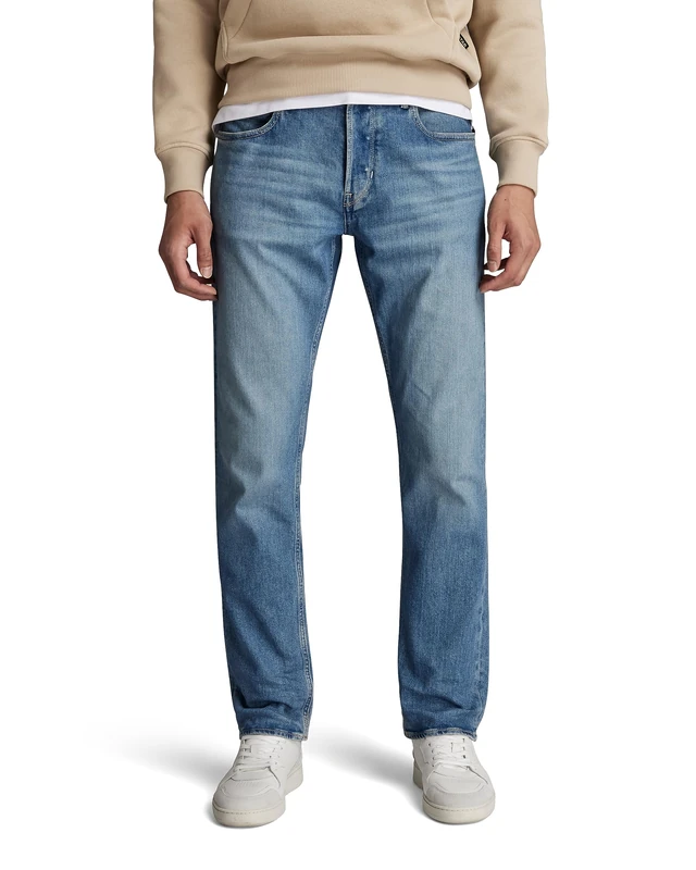 G-Star Men's Mosa Straight Jeans, Blue (faded blue pool D23692-D503-G121), 32W / 34L