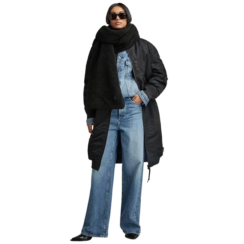 G-Star Women's Long Bomber wmn, Black (dk black D23543-C143-6484), S