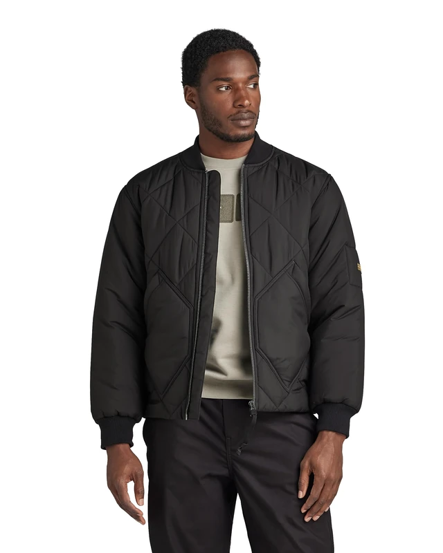 G-Star Men's Diamond Qlty Bomber, Black (dk black D23963-D199-6484), XL - Image 1