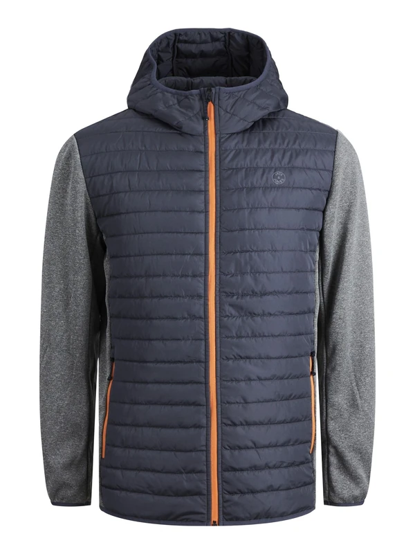 JACK & JONES Men's Jjemulti Quilted Jacket Ps Noos Jacket, Grey melange. Details: set-in sleeves, XXXXXL