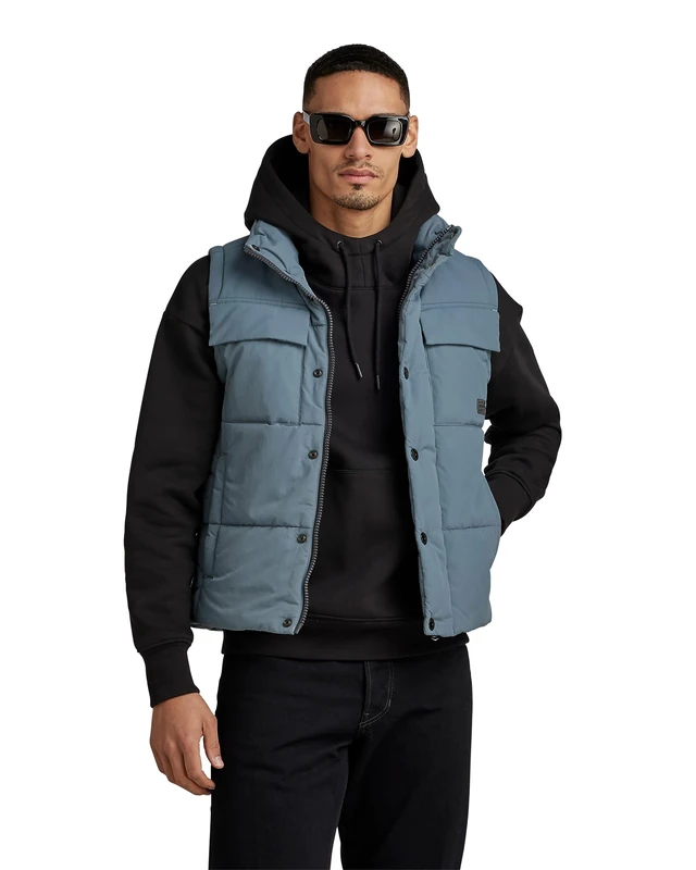 G-Star Men's Foundation Padded Vest, Grey (axis D22887-D419-5781), S