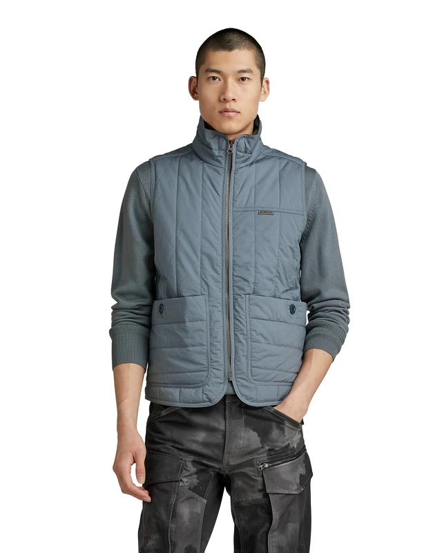 G-Star Men's Liner vest, Grey (axis D23660-4481-5781), XL