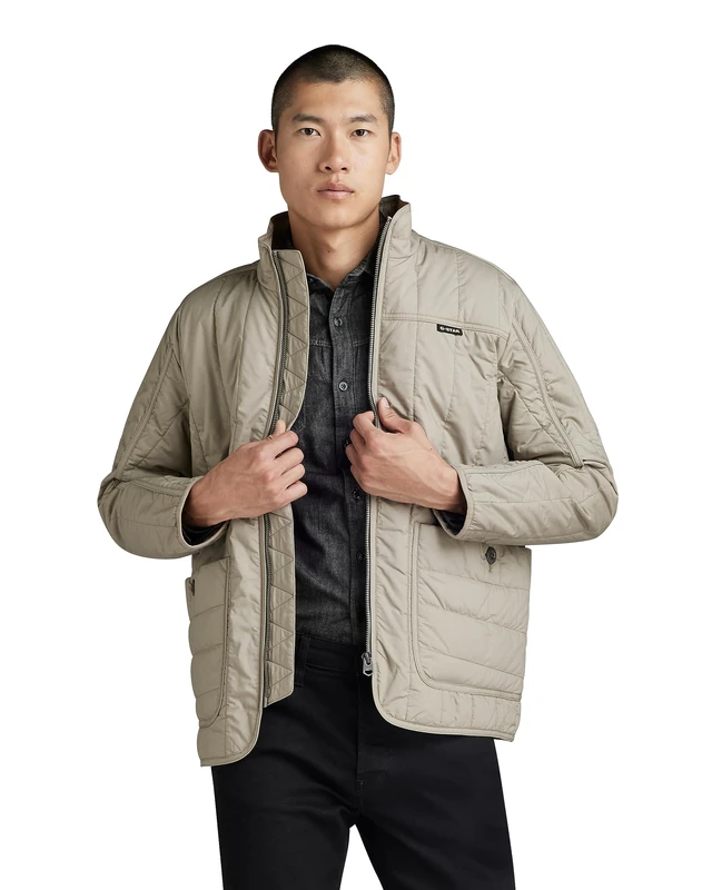 G-Star Men's Liner Overshirt, Grey (elephant skin D23659-4481-G106), M