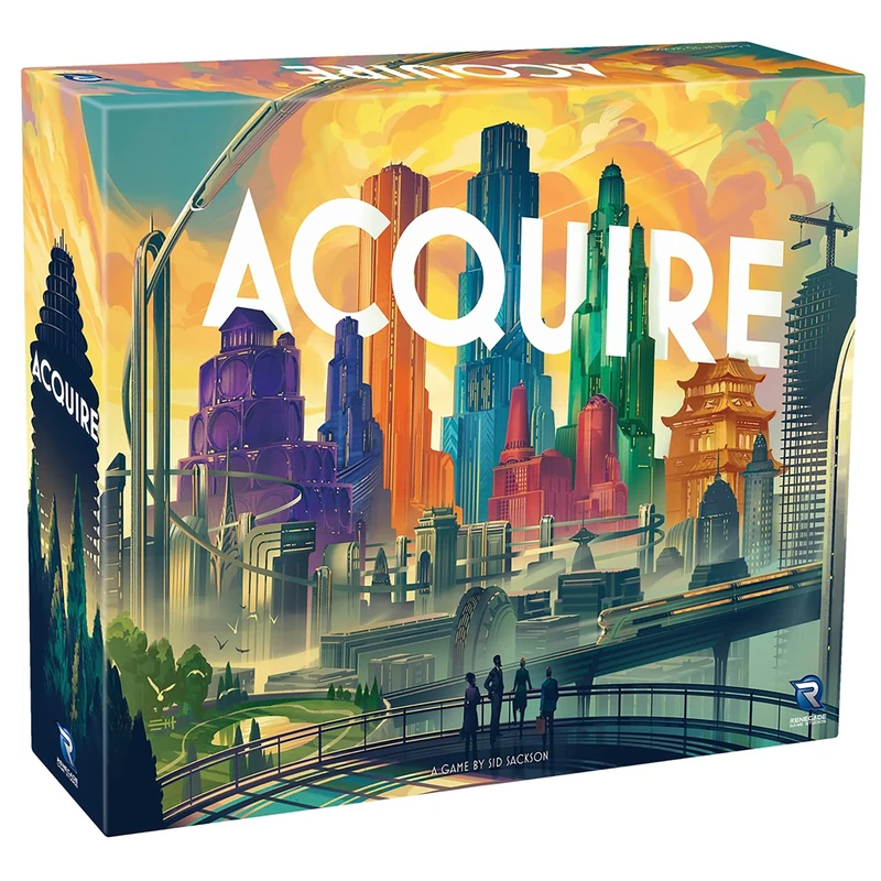 Renegade Game Studios | Acquire | Board Game | Ages 12 Plus | 2-6 Players | 90 Minutes Playing Time
