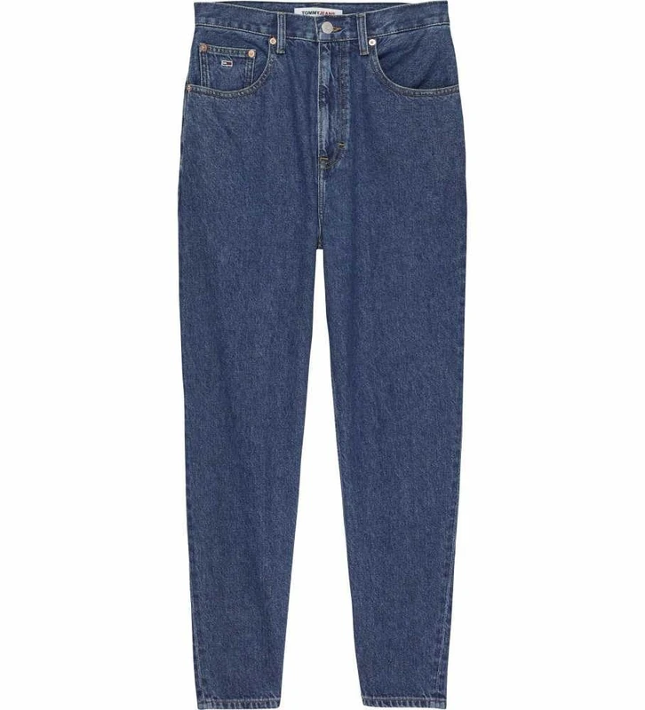 Tommy Jeans Women's Mom Jean Uhr Tprd Nos 6033 Dw0dw14708 Pants, Denim Medium, 26W / 30L
