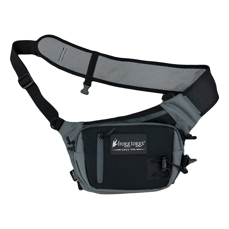 FROGG TOGGS Flats Sling Pack, Easy Hands-Free Tackle Storage Bag with Built-in Rod Support - Image 1