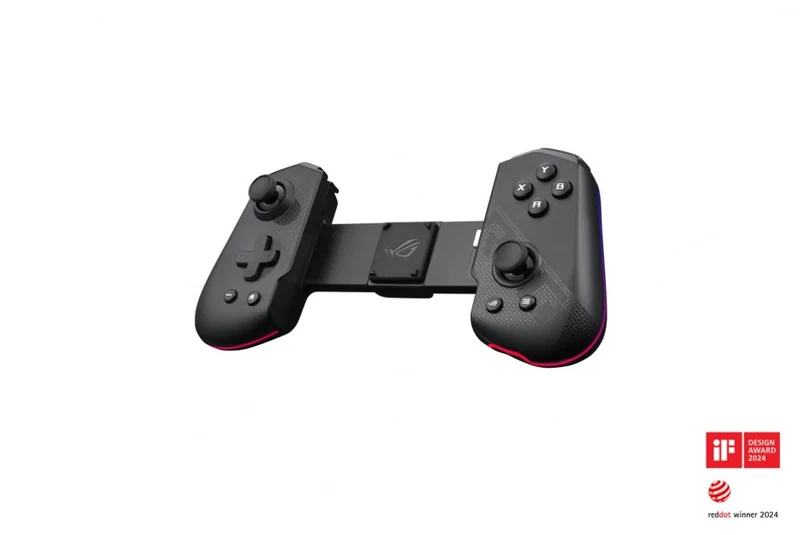 ASUS ROG Tessen Mobile Controller, unique foldable design, programmable aluminum rear paddles, ROG Button, mechanical switches, console-grade joysticks, 18-watt passthrough charging, and RGB lighting - Image 1