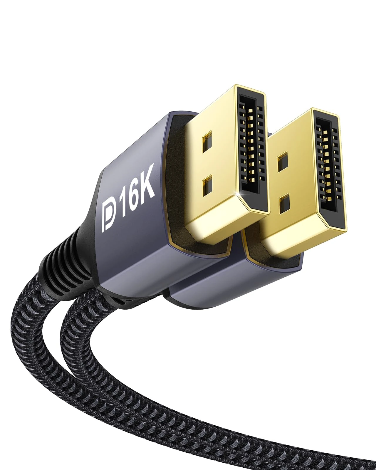 Stouchi DisplayPort Cable 2.1 DP2.1 Cable [16K@60Hz, 10K@60Hz, 8K@120Hz, 4K@240Hz 165Hz 144Hz] Support 80Gbps HDR HDCP 2.2 DSC 1.2a FreeSync G-Sync Display Port 2.1 Cord for Gaming Monitor-2M/6.6Ft